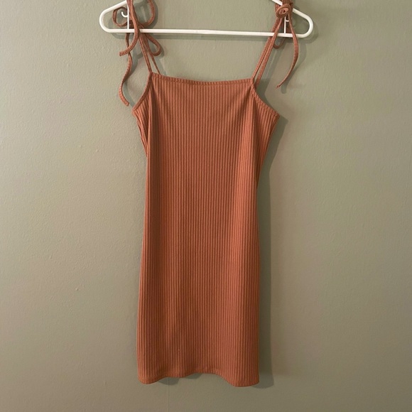 La Hearts Dresses & Skirts - PacSun L.A. Hearts Tan Ribbed Knit Mini Dress Size Small